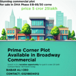 PLOT FOR SALE IN BROADWAY COMMERCIAL