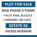 Plot for Sale in DHA Phase 9 Town – Block E