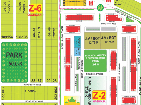 DHA Phase 8 Lahore Map