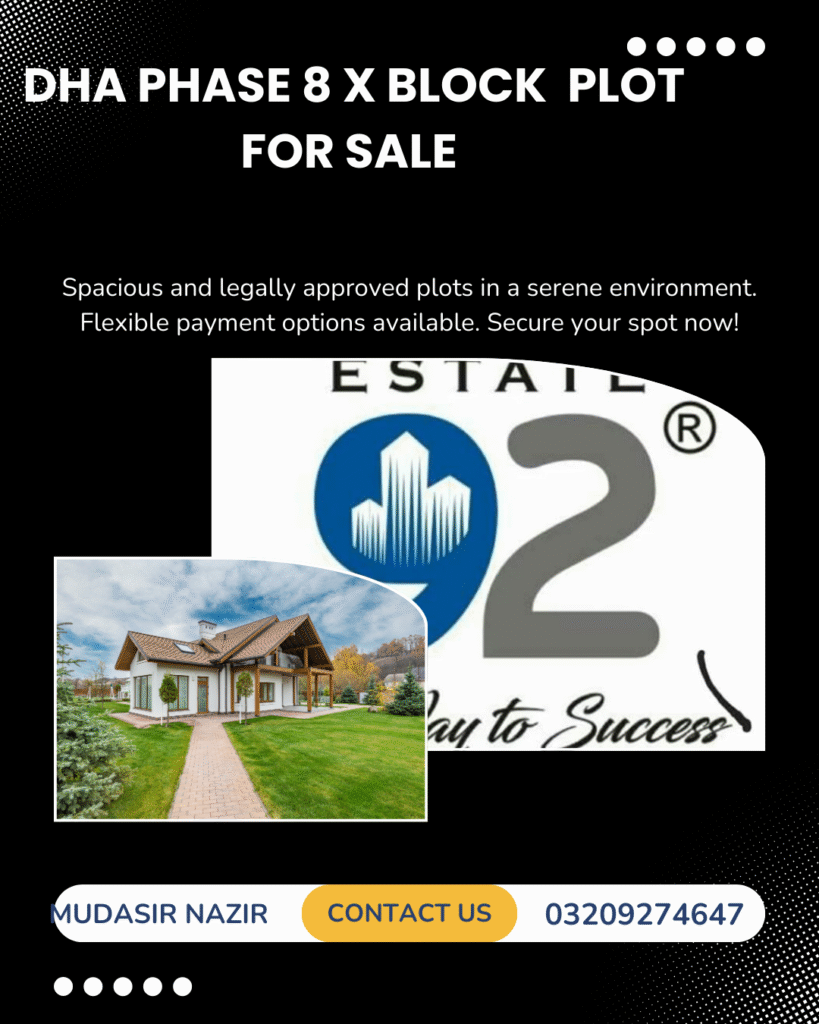 PLOT FOR SALE DHA PHASE 8