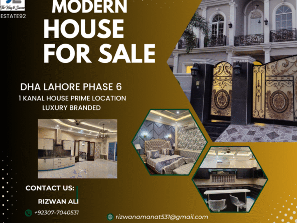 Modern Brand New 1 Kanal House for Sale in DHA Lahore