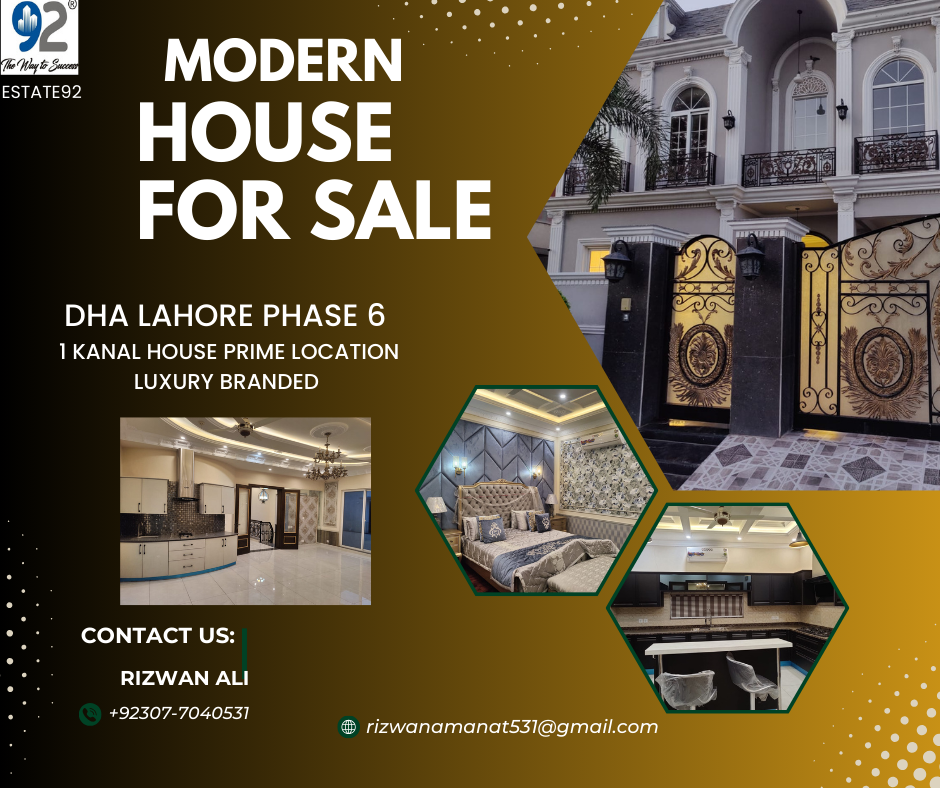 Modern Brand New 1 Kanal House for Sale in DHA Lahore