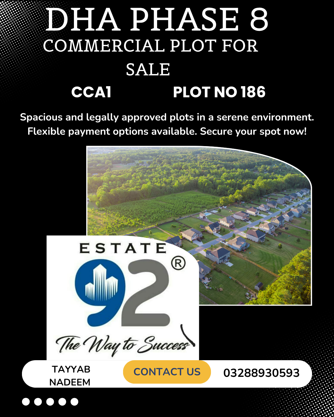 Prime Commercial Plot for Sale – DHA Phase 8 CCA-1 Lahore