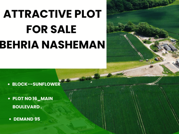 🌟 8 Marla Prime Location Plot for Sale in Bahria Nasheman Lahore – Plot #16 on Main Boulevard 🌟