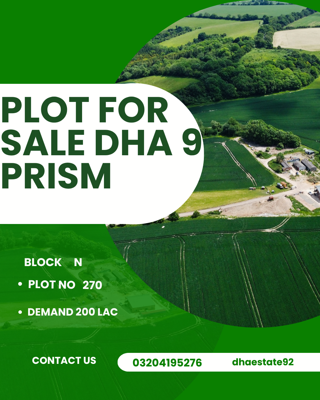 🔥 Hot Deal in DHA 9 Prism Lahore – Plot No. 270 N Block for Sale 🏡✨