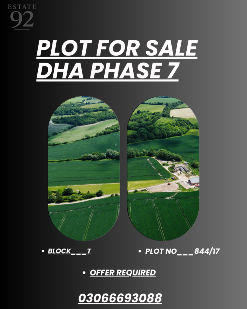 PLOT FOR SALE DHA PHASE 7