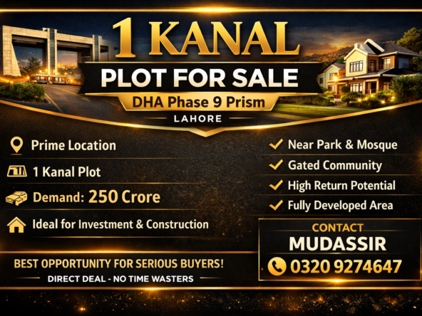 1 KANAL PLOT FOER SALE