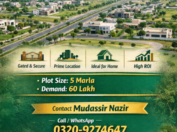 5 marla plot for sale ivy green